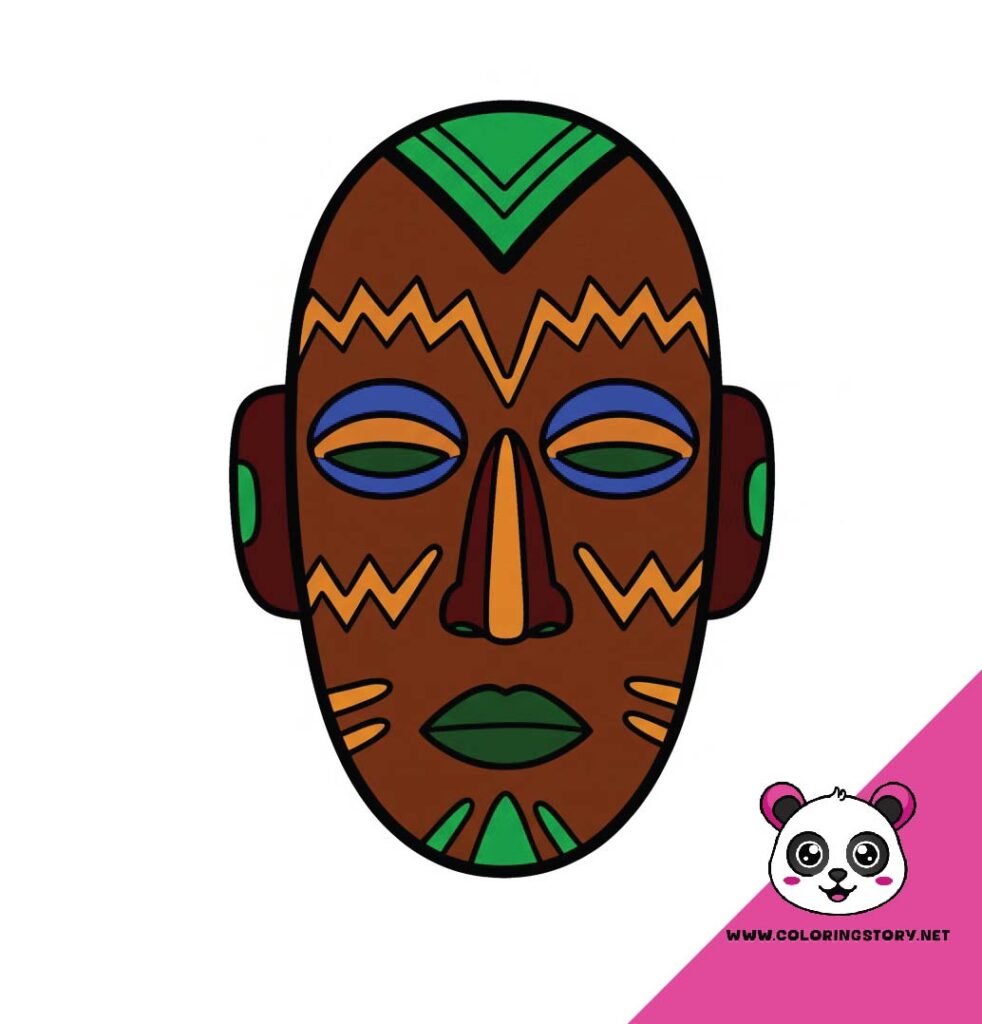 Amazigh Mask Coloring Book 6088000