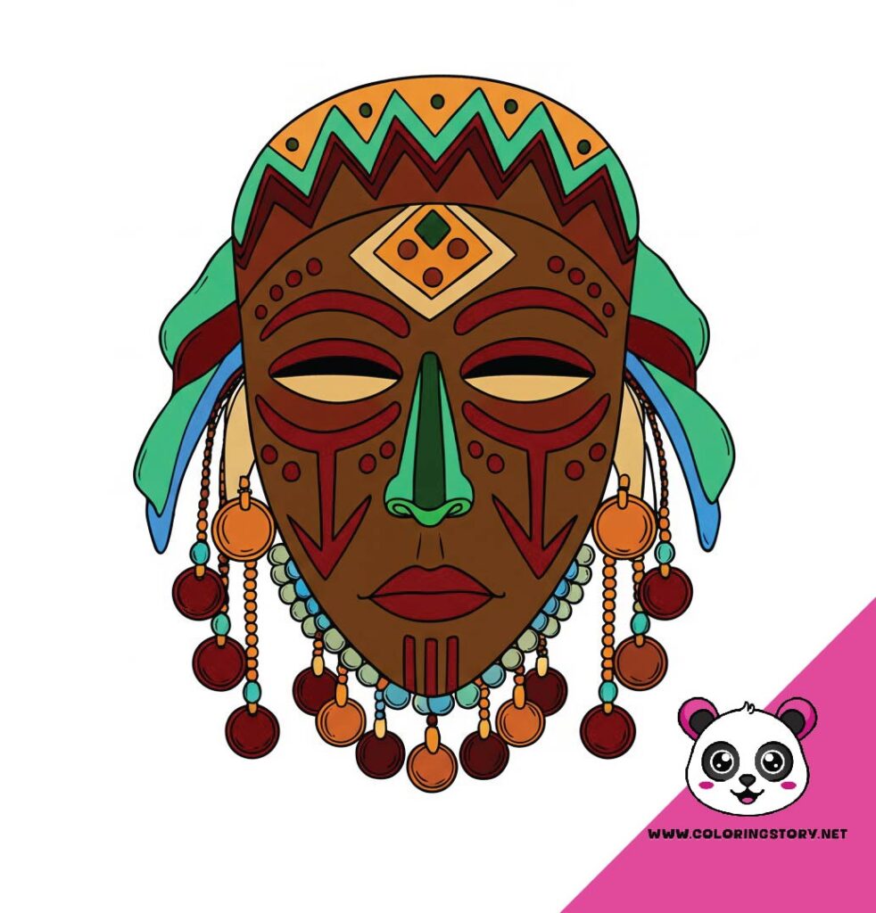 Amazigh Mask Coloring Book 6089000