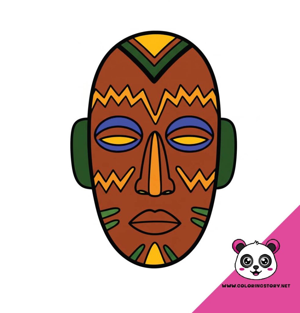 Amazigh Mask Coloring Book 6091000