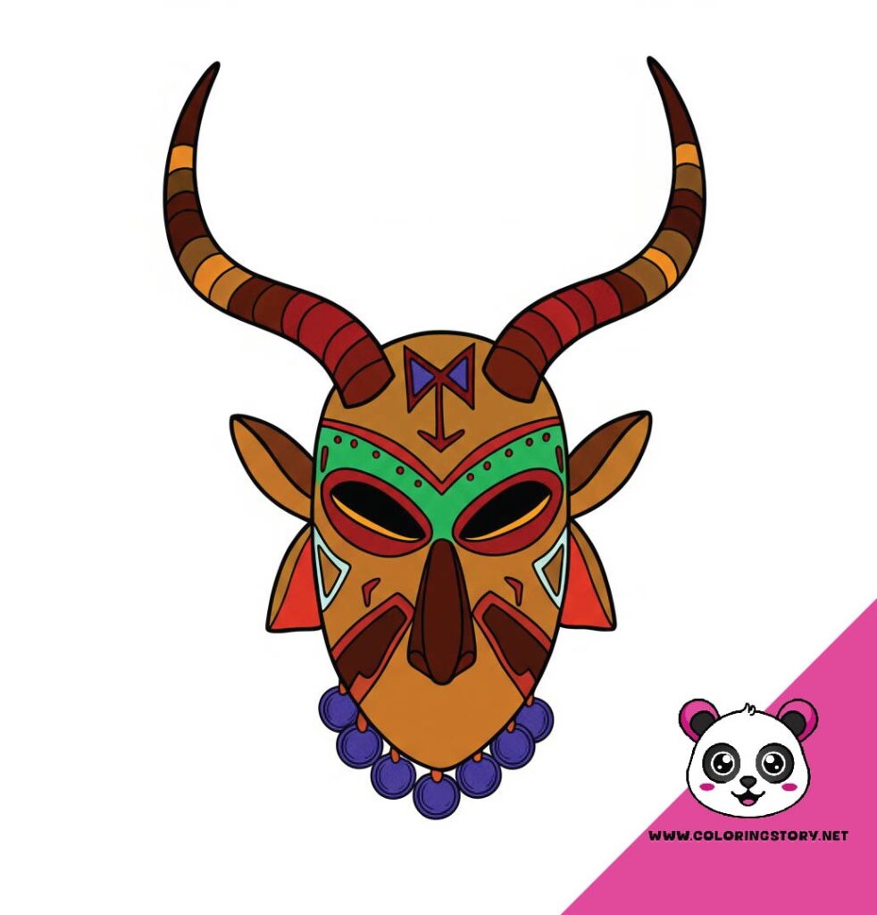 Amazigh Mask Coloring Book 6095000