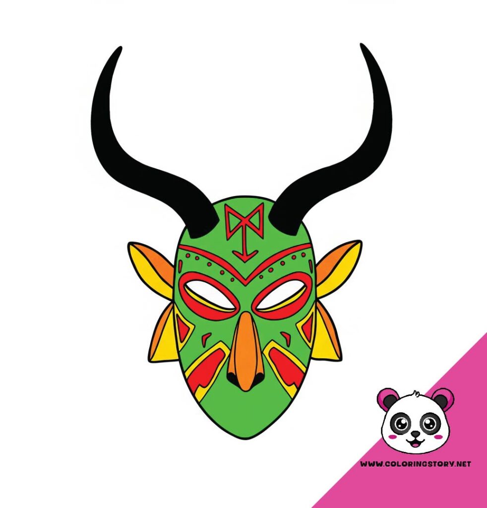 Amazigh Mask Coloring Book 6101000