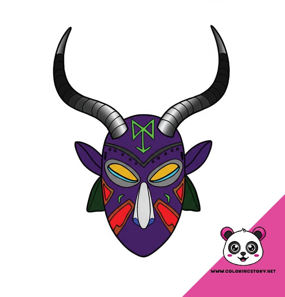 Amazigh Mask Coloring Book 6102000