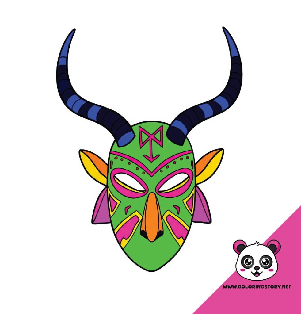 Amazigh Mask Coloring Book 6105000