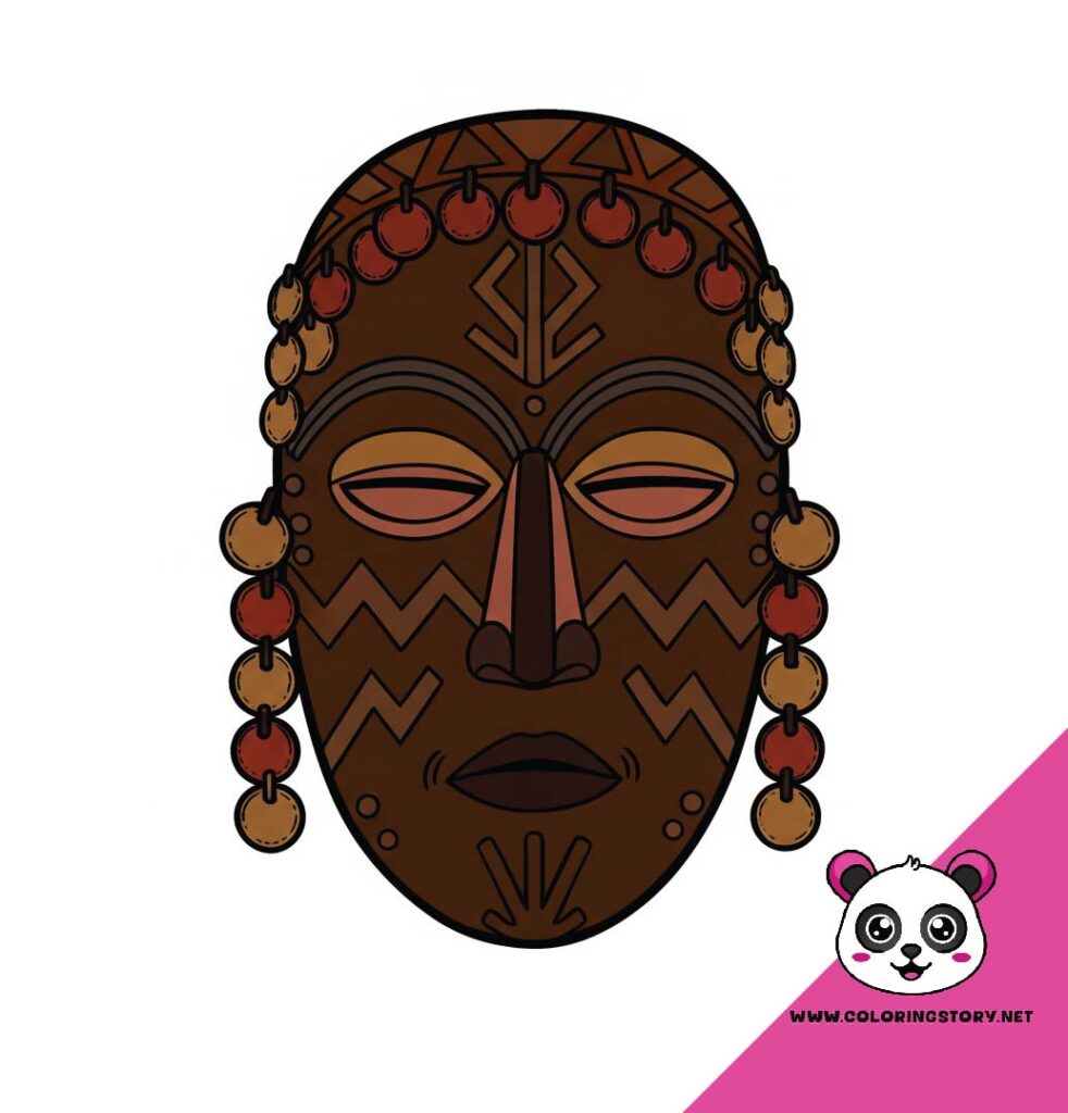 Amazigh Mask Coloring Book 6111000
