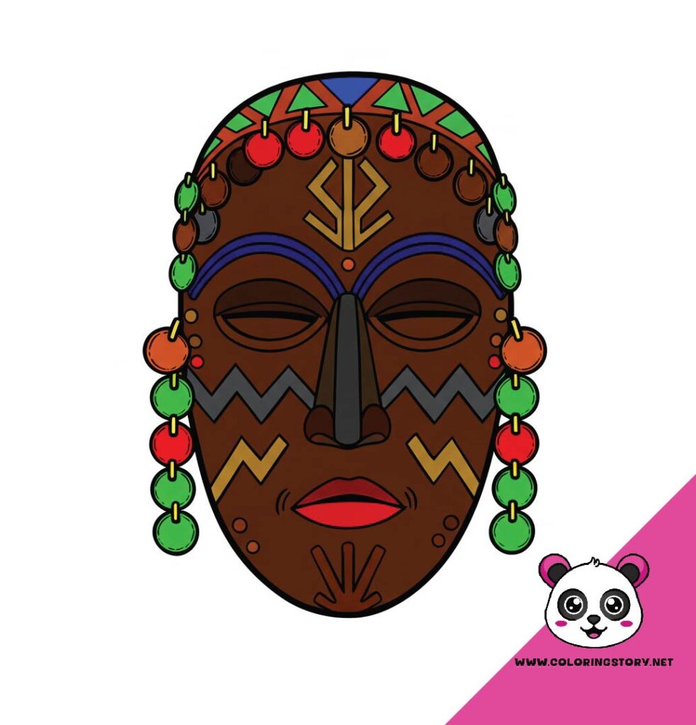 Amazigh Mask Coloring Book 6112000