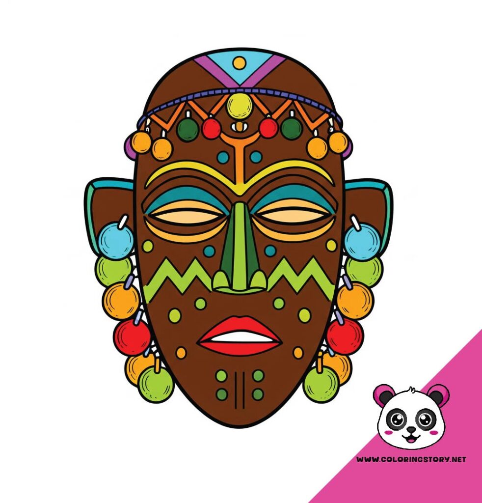 Amazigh Mask Coloring Book 6125000