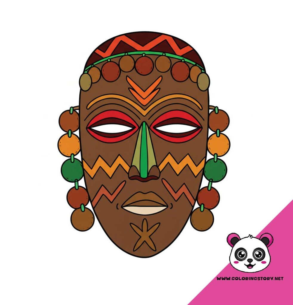 Amazigh Mask Coloring Book 6127000