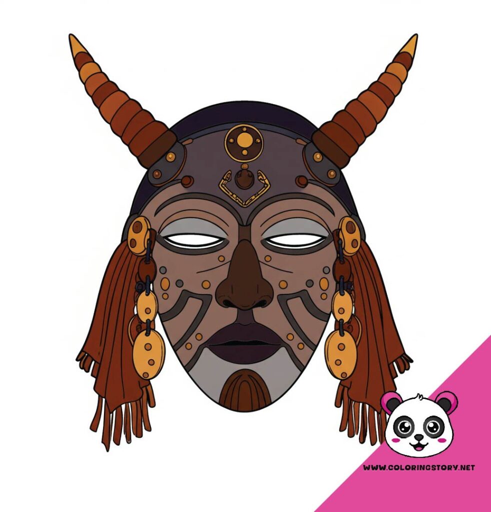 Amazigh Mask Coloring Book 6133000