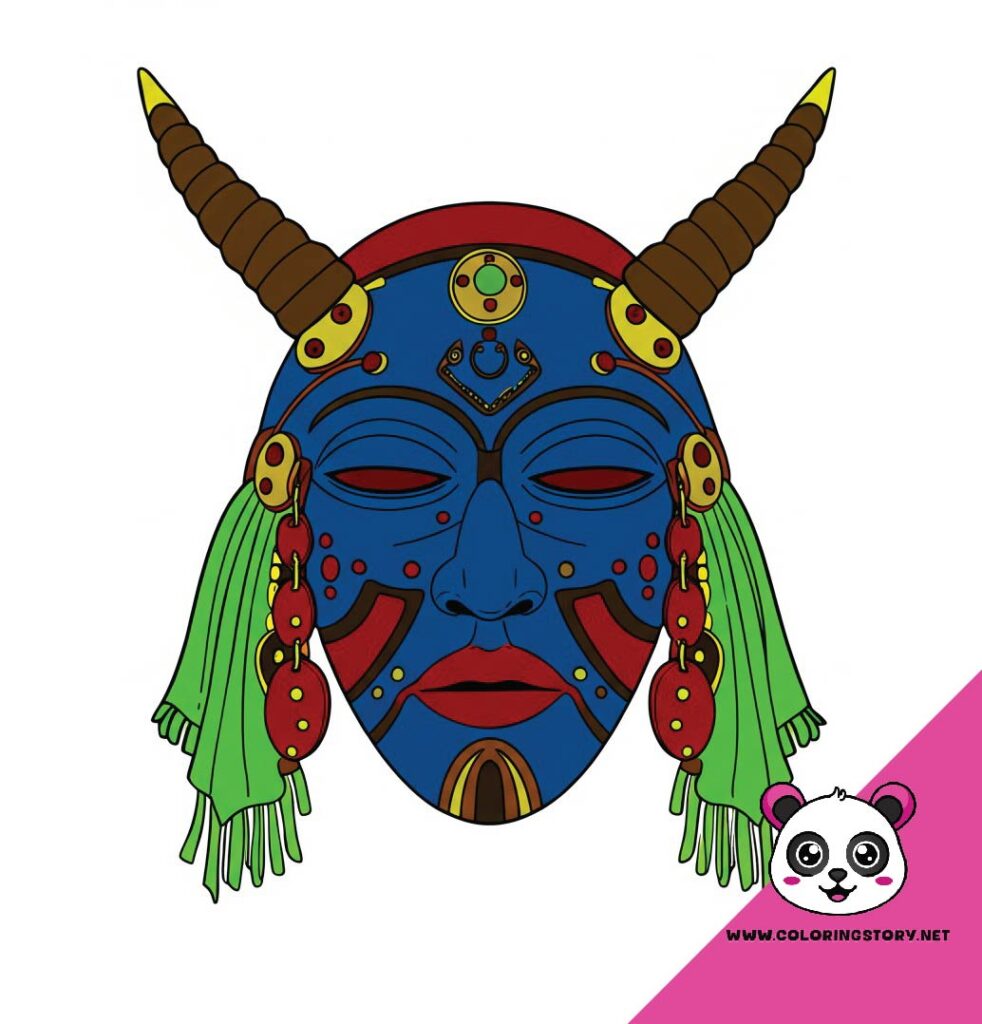 Amazigh Mask Coloring Book 6137000