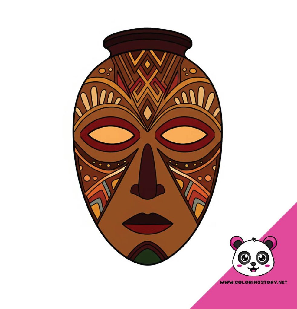 Amazigh Mask Coloring Book 6138000