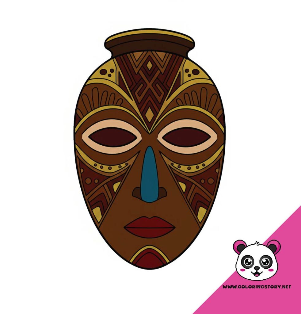 Amazigh Mask Coloring Book 6139000