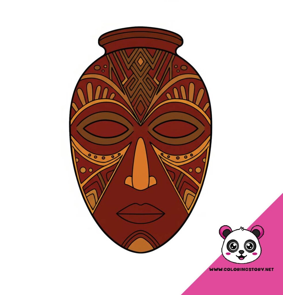 Amazigh Mask Coloring Book 6140000