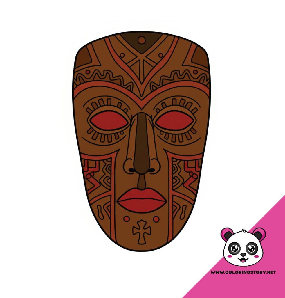 Amazigh Mask Coloring Book 6142000