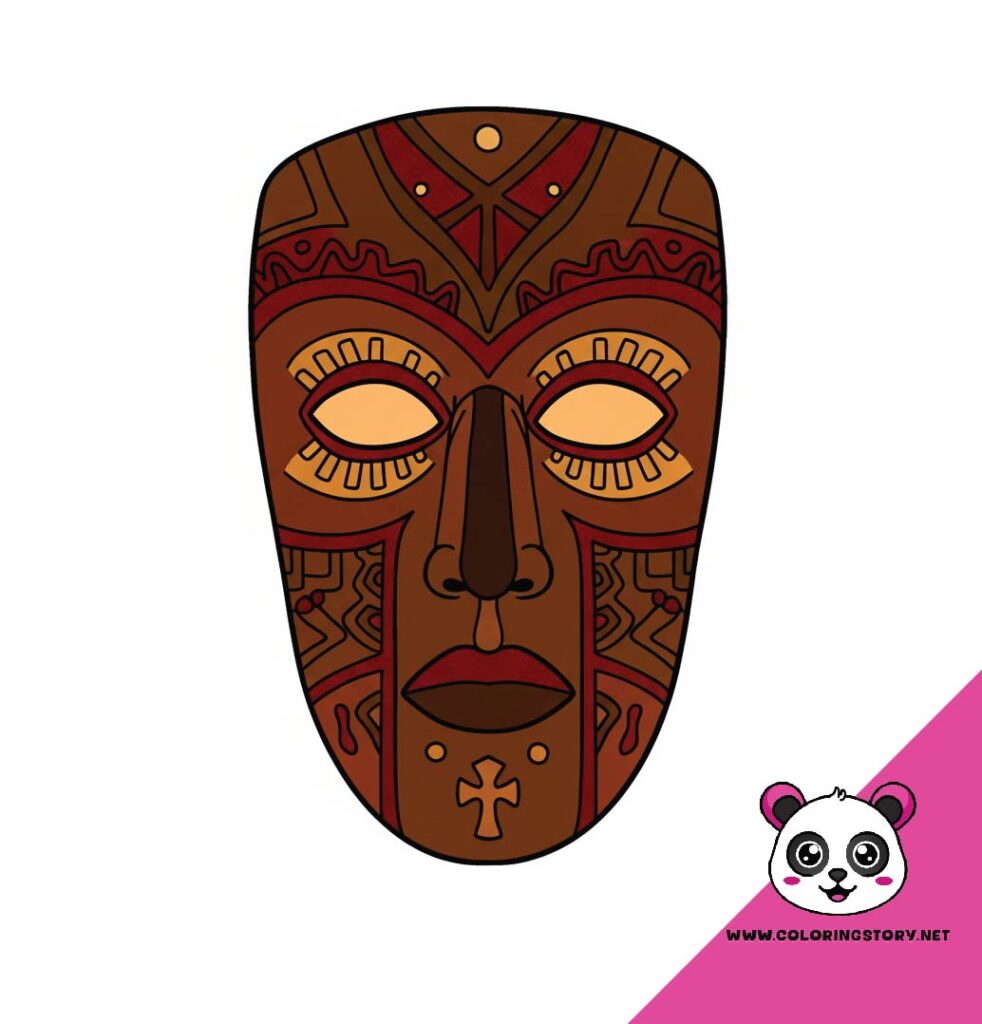 Amazigh Mask Coloring Book 6143000
