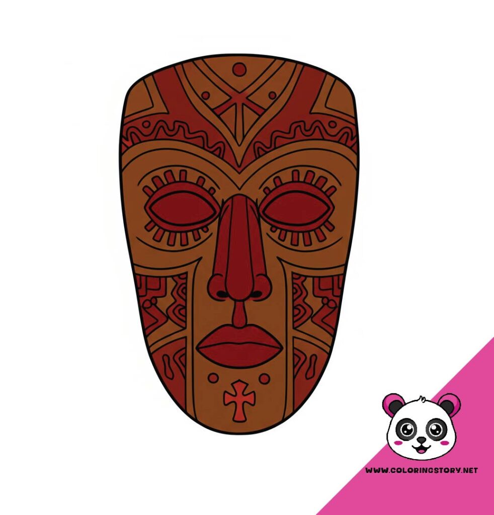Amazigh Mask Coloring Book 6145000