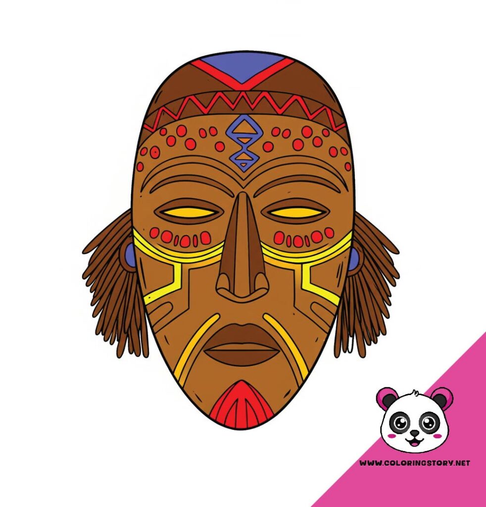 Amazigh Mask Coloring Book 6146000