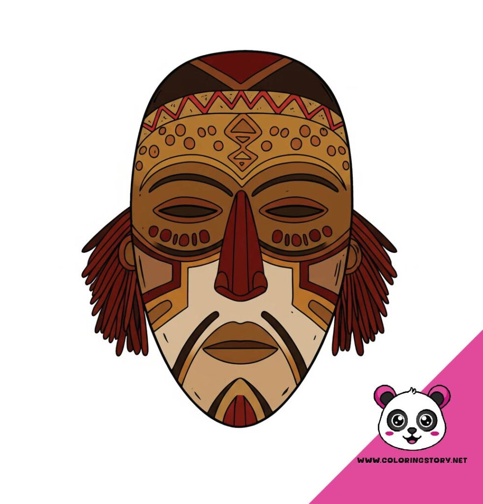 Amazigh Mask Coloring Book 6147000