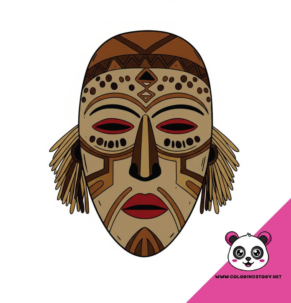 Amazigh Mask Coloring Book 6148000