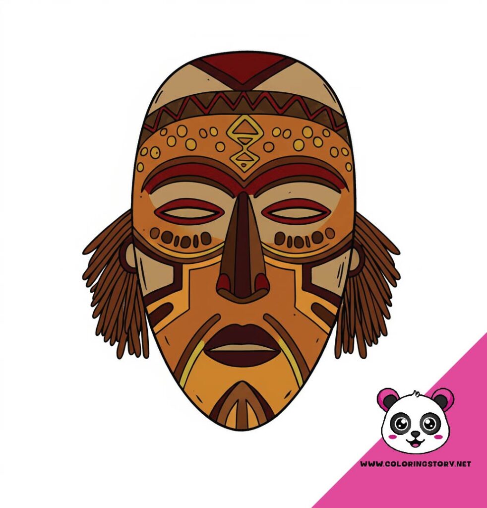 Amazigh Mask Coloring Book 6149000