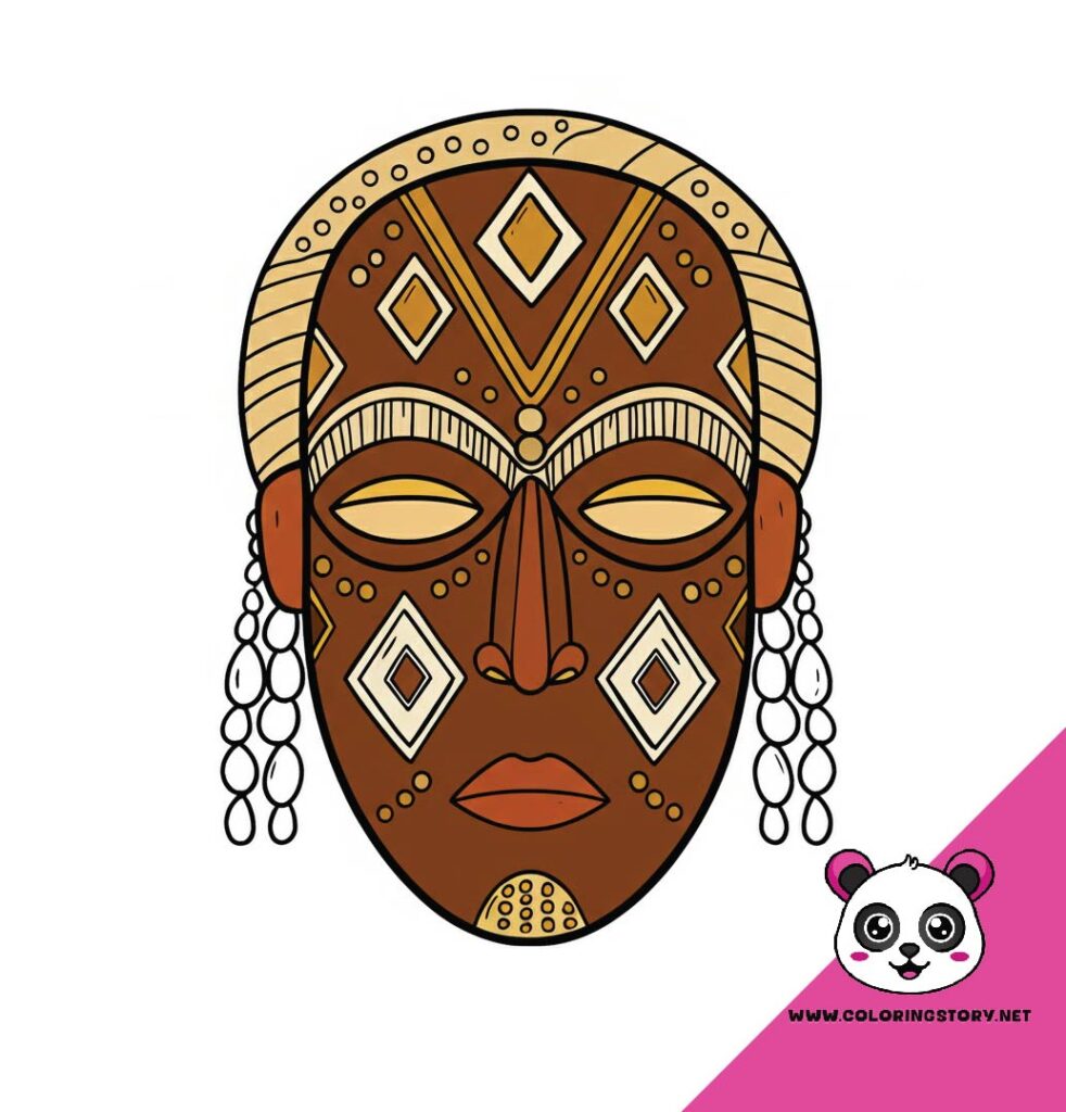 Amazigh Mask Coloring Book 6151000