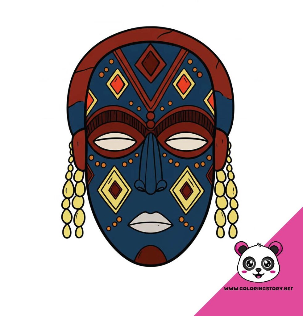 Amazigh Mask Coloring Book 6152000