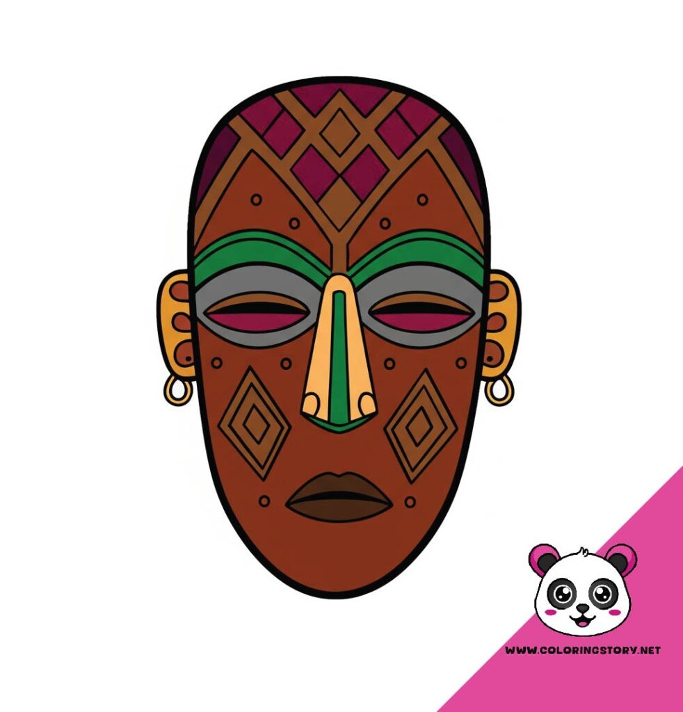 Amazigh Mask Coloring Book 6154000