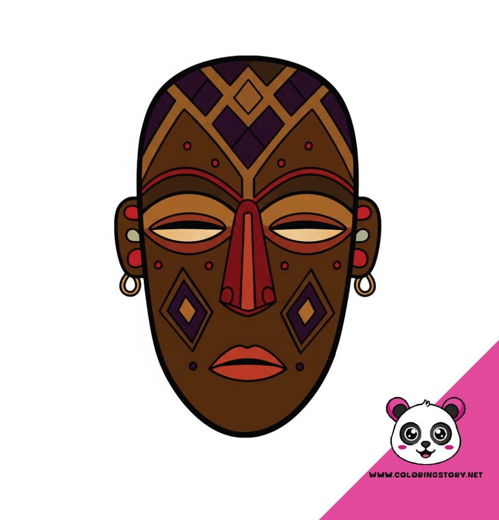 Amazigh Mask Coloring Book 6155000