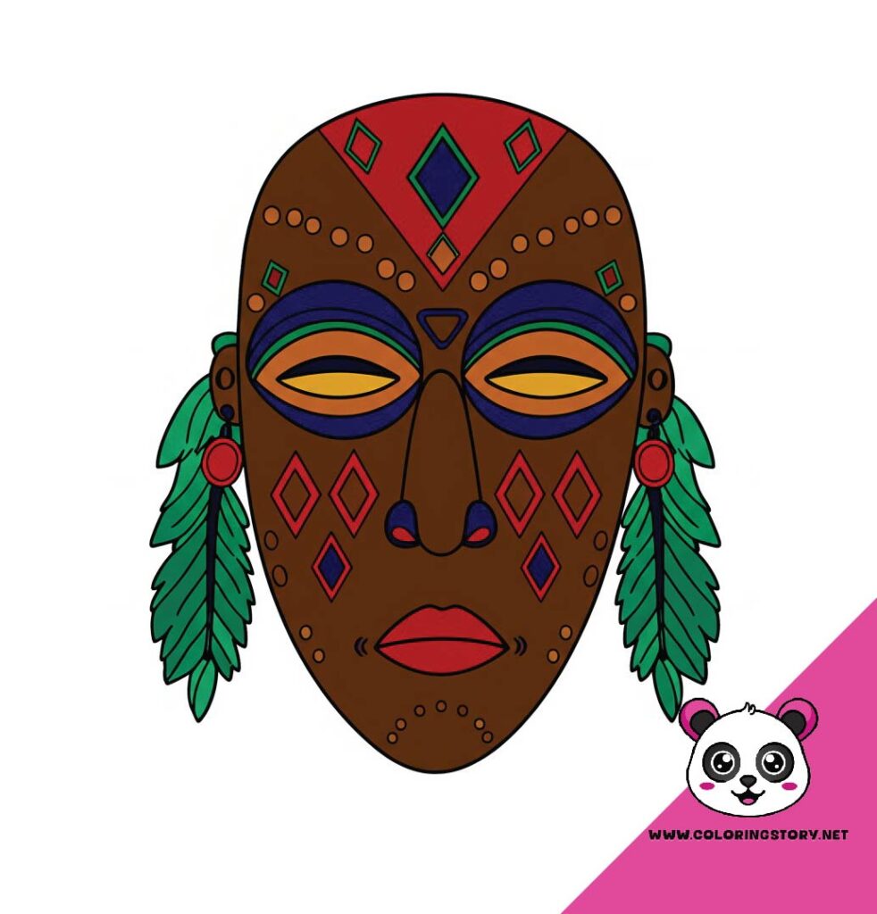 Amazigh Mask Coloring Book 6158000