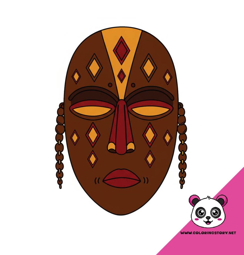 Amazigh Mask Coloring Book 6159000