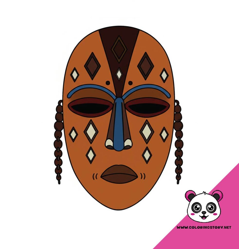 Amazigh Mask Coloring Book 6160000