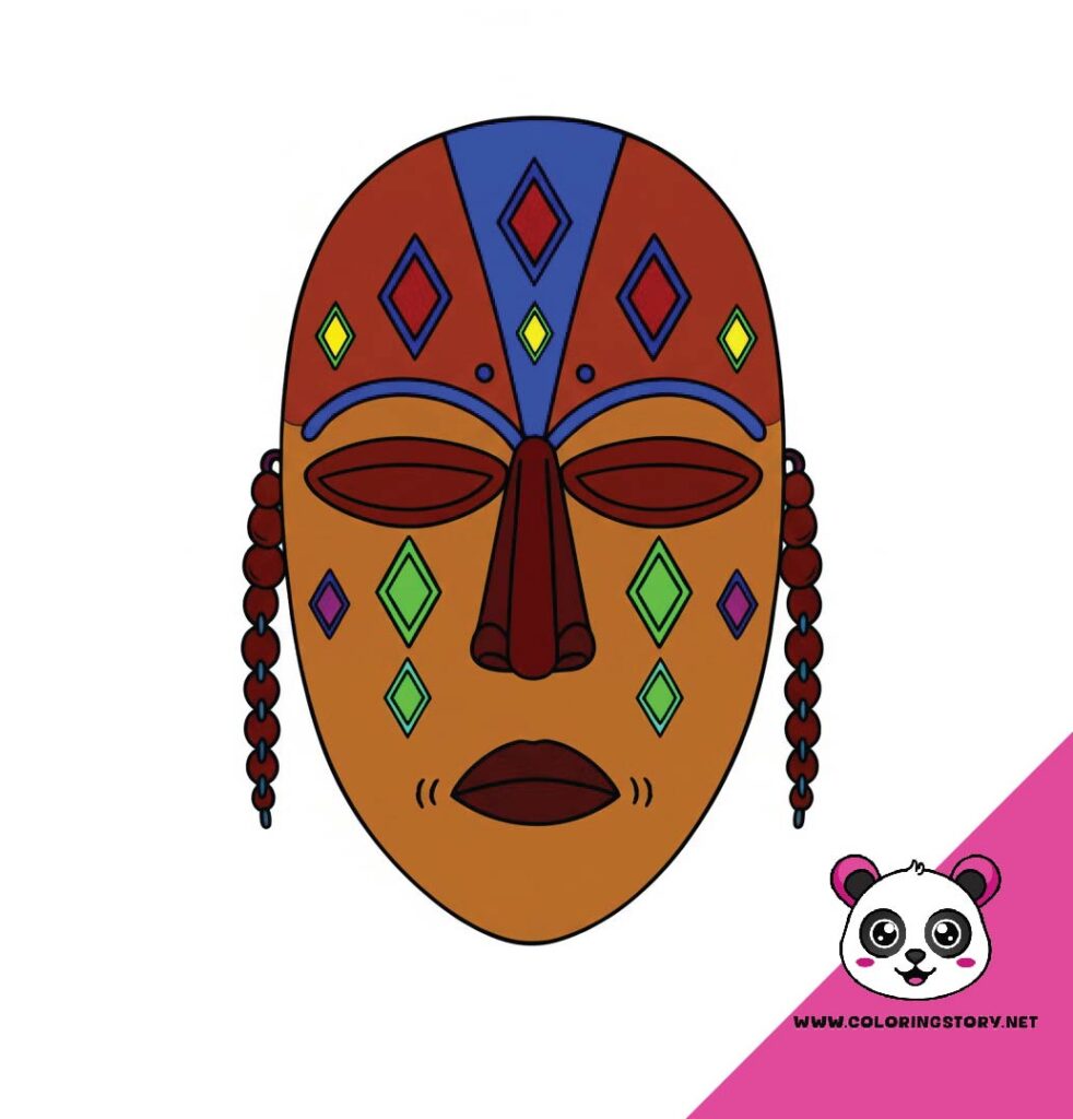 Amazigh Mask Coloring Book 6161000