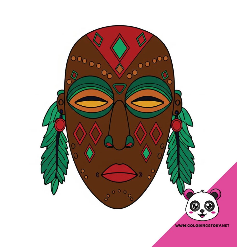 Amazigh Mask Coloring Book 6162000