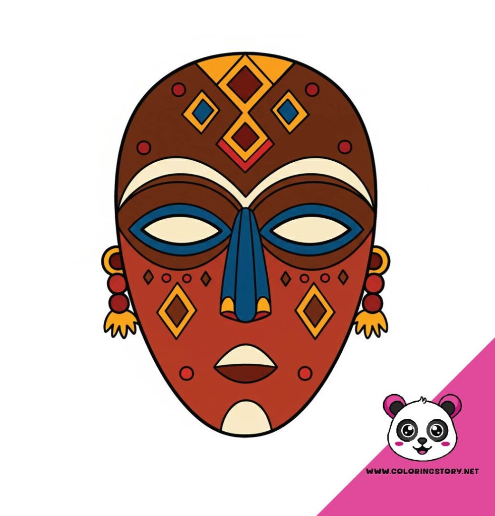 Amazigh Mask Coloring Book 6163000