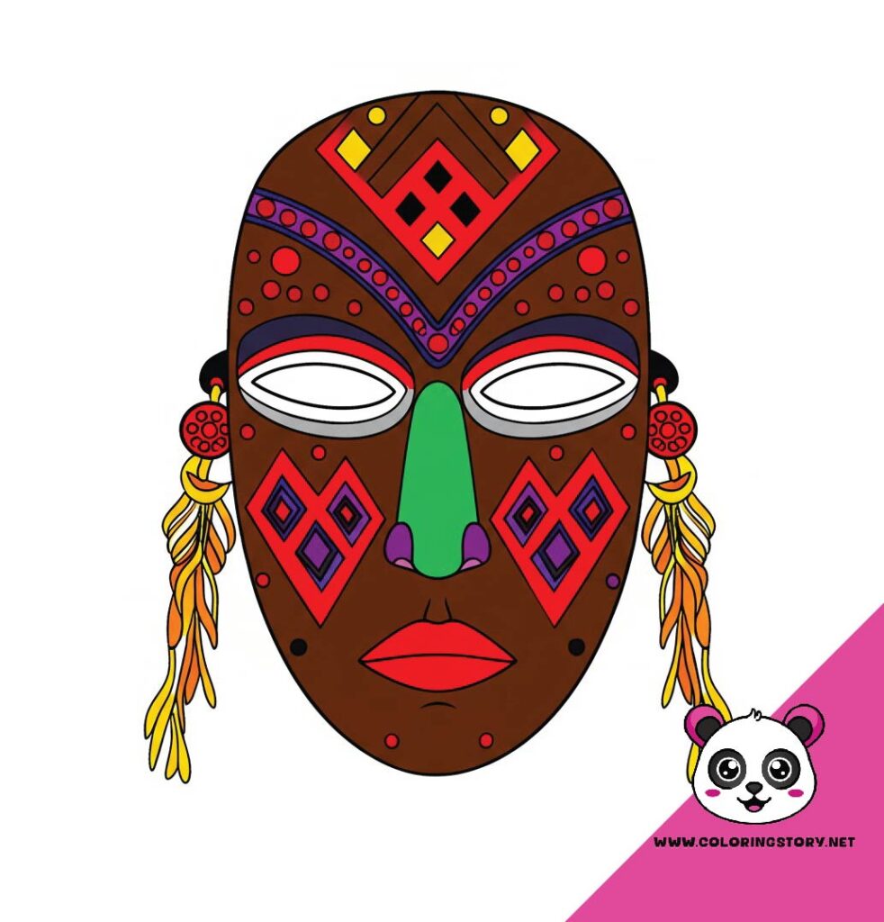 Amazigh Mask Coloring Book 6164000