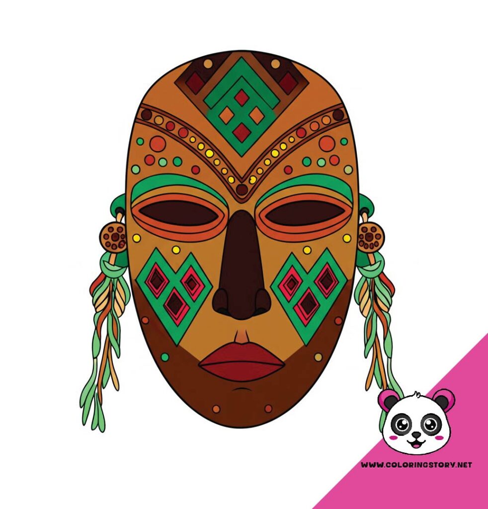 Amazigh Mask Coloring Book 6165000