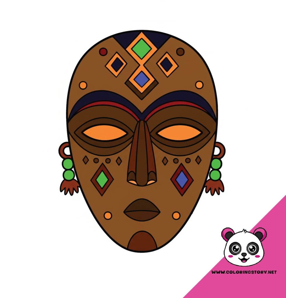Amazigh Mask Coloring Book 6166000