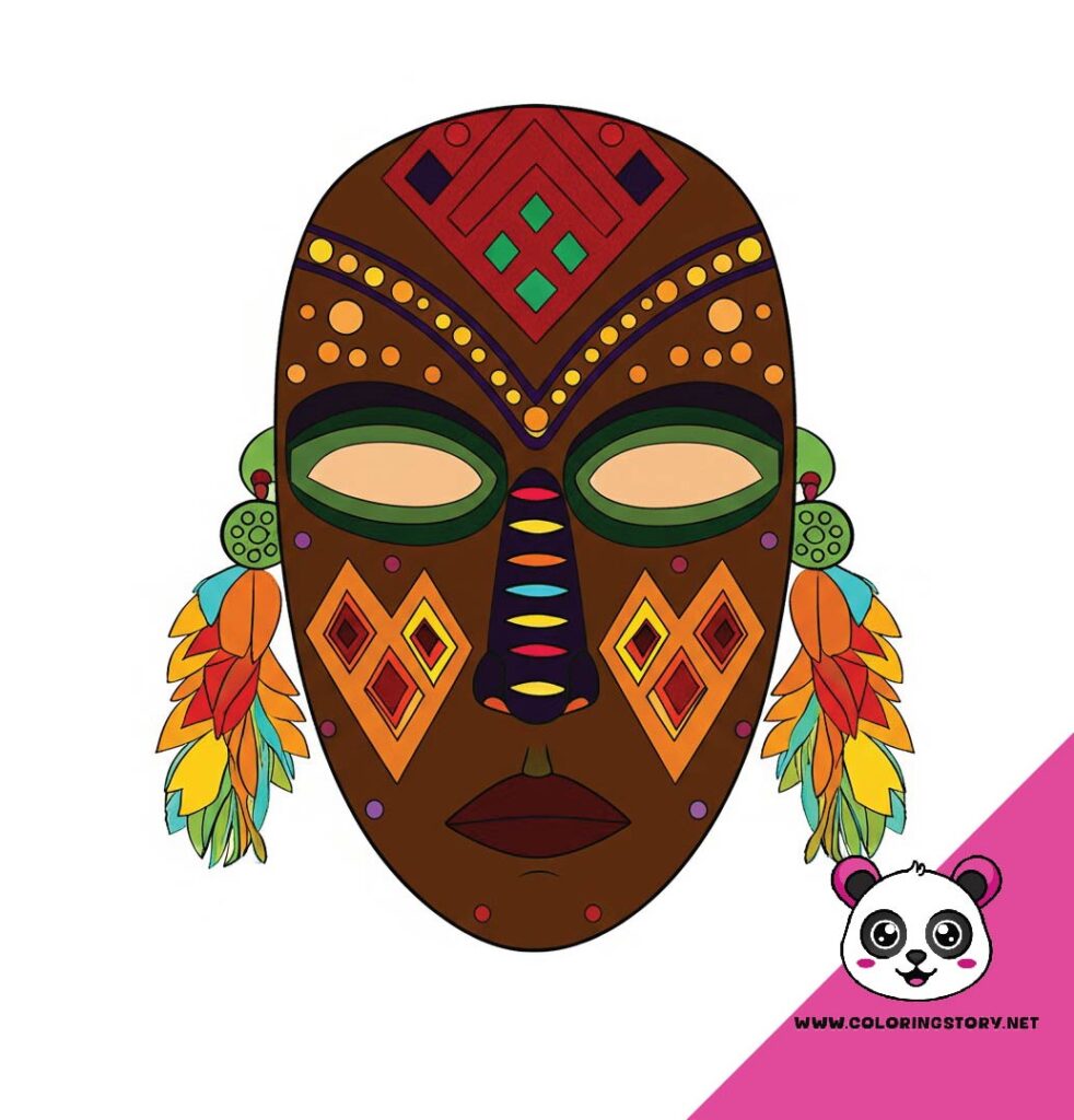 Amazigh Mask Coloring Book 6167000