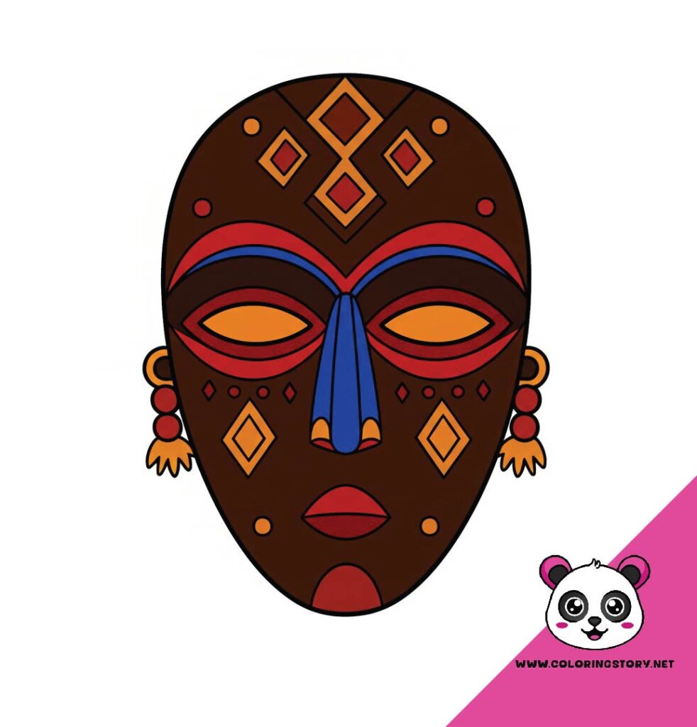 Amazigh Mask Coloring Book 6168000