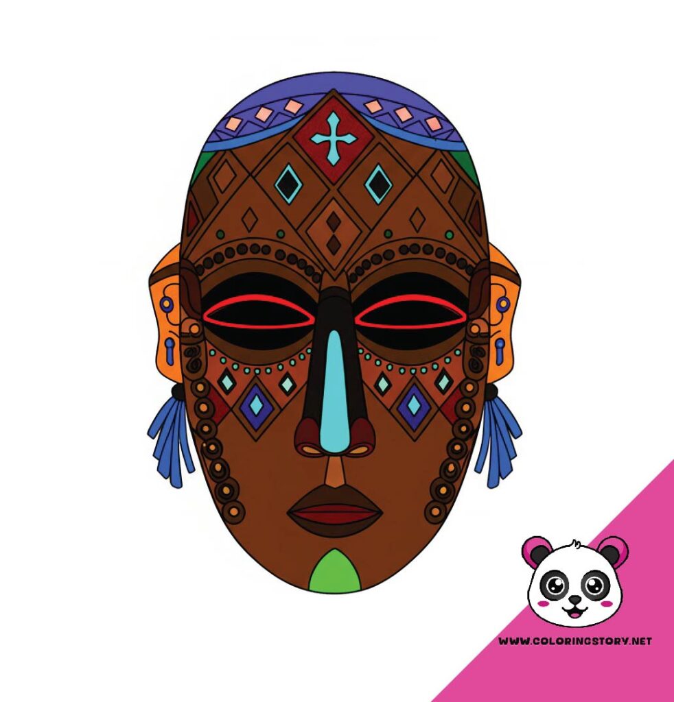 Amazigh Mask Coloring Book 6169000