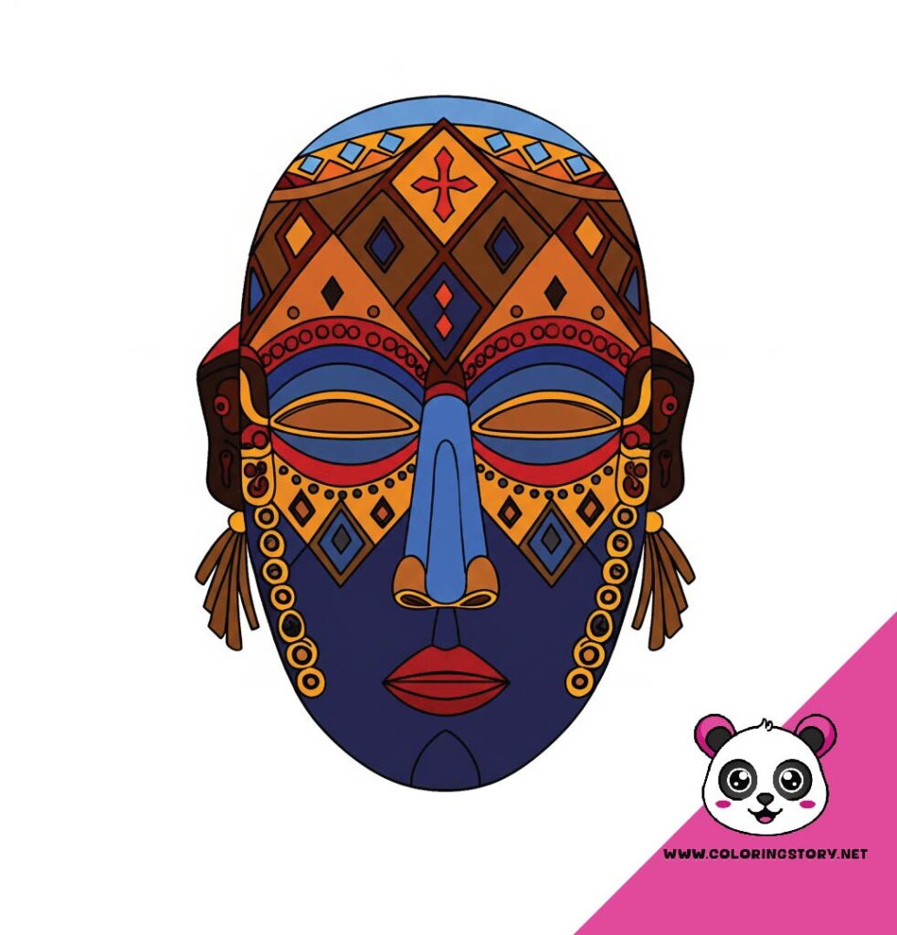 Amazigh Mask Coloring Book 6170000