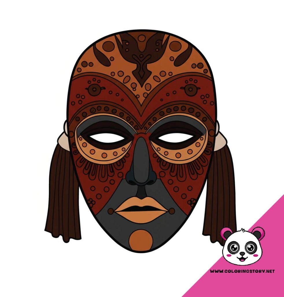 Amazigh Mask Coloring Book 6172000