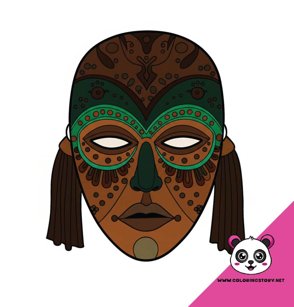 Amazigh Mask Coloring Book 6173000