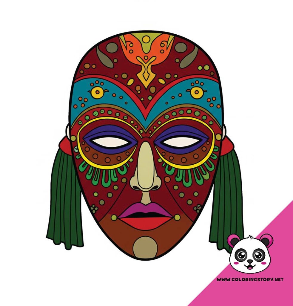 Amazigh Mask Coloring Book 6174000