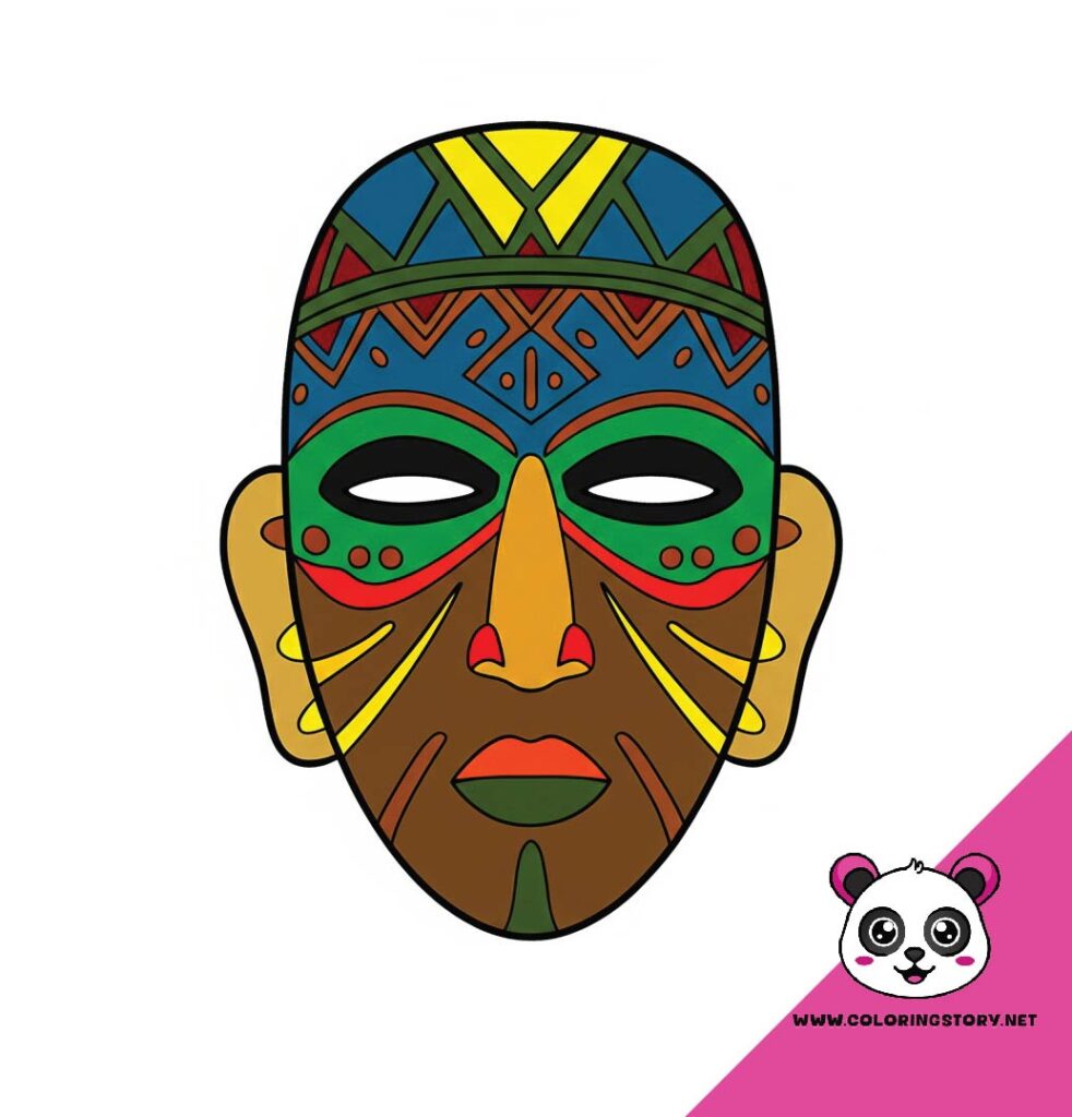 Amazigh Mask Coloring Book 6176000