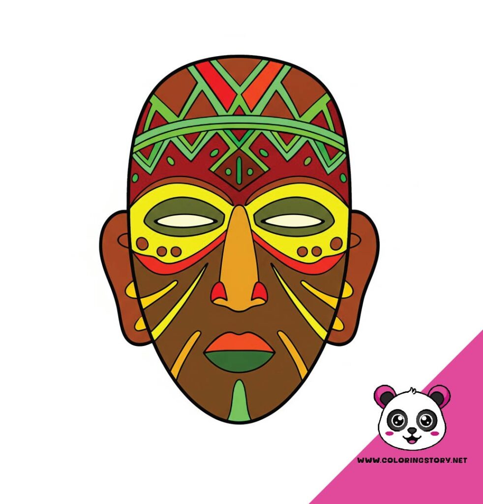 Amazigh Mask Coloring Book 6177000