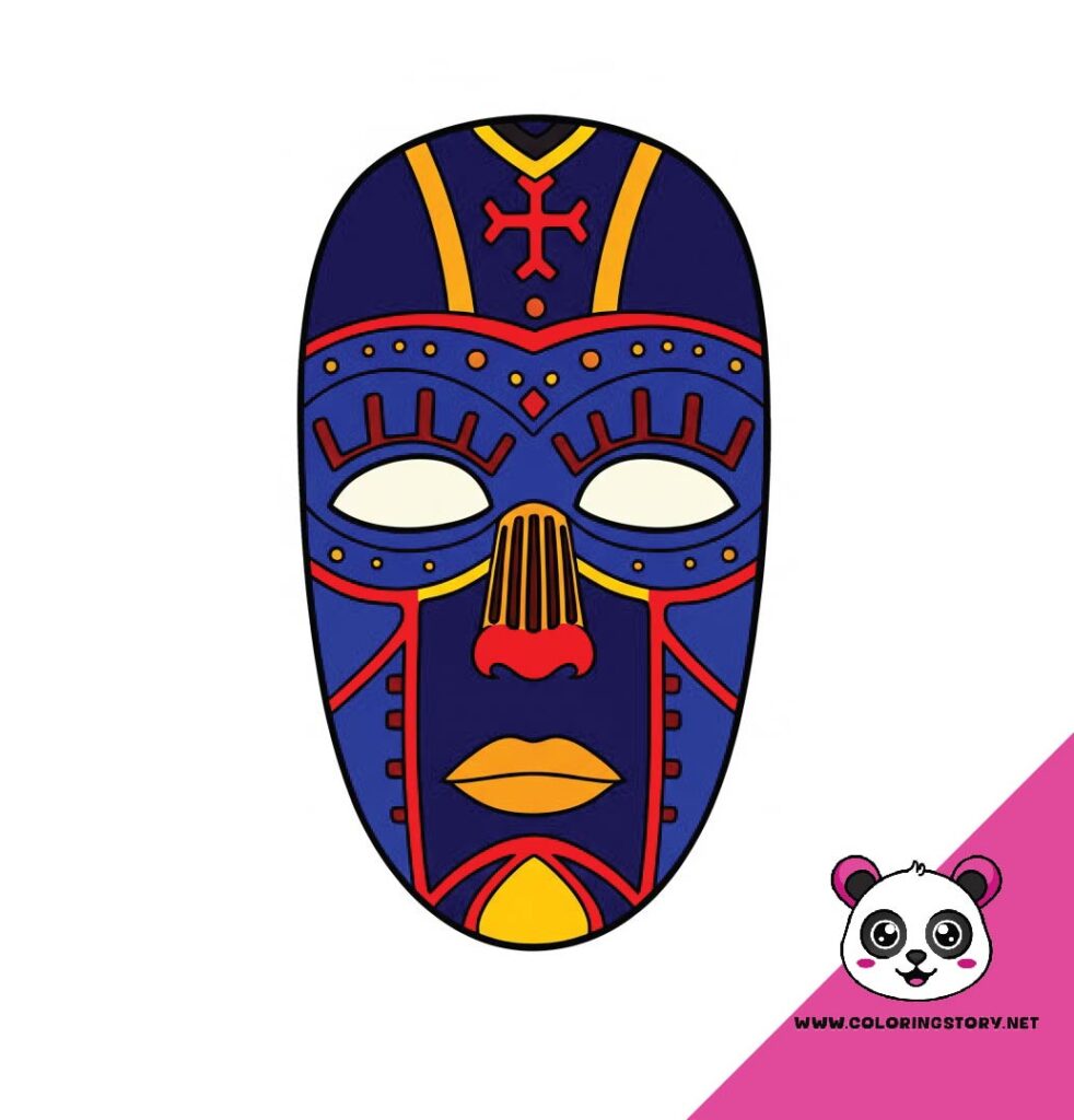 Amazigh Mask Coloring Book 6179000