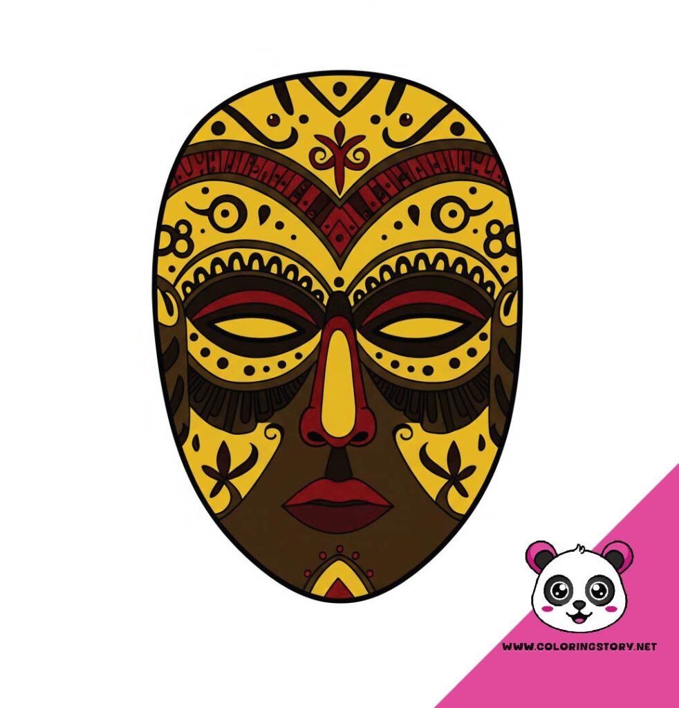 Amazigh Mask Coloring Book 6181000