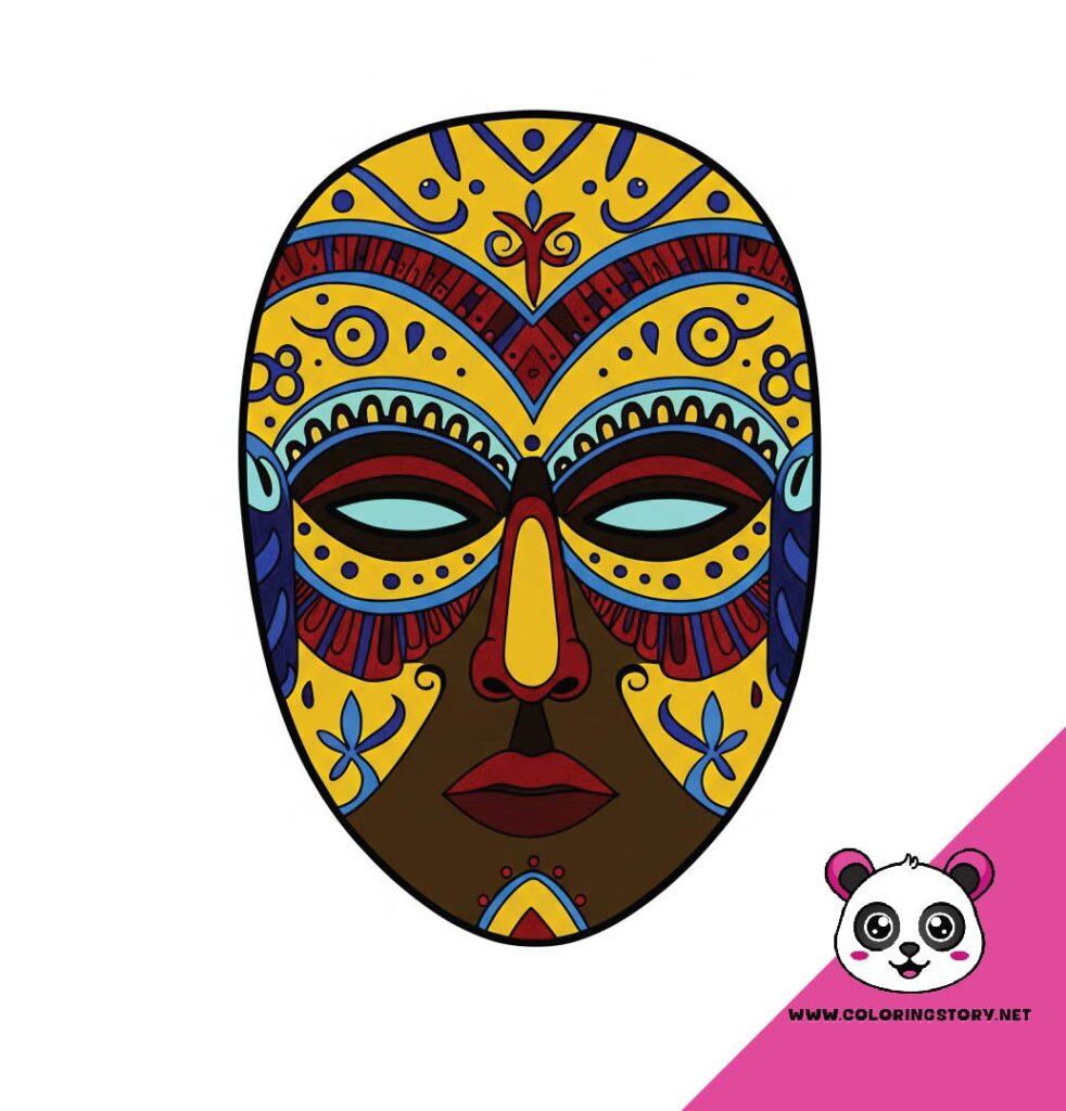 Amazigh Mask Coloring Book 6182000