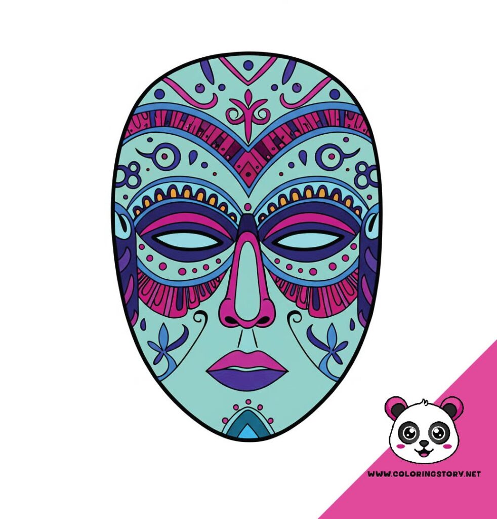 Amazigh Mask Coloring Book 6183000