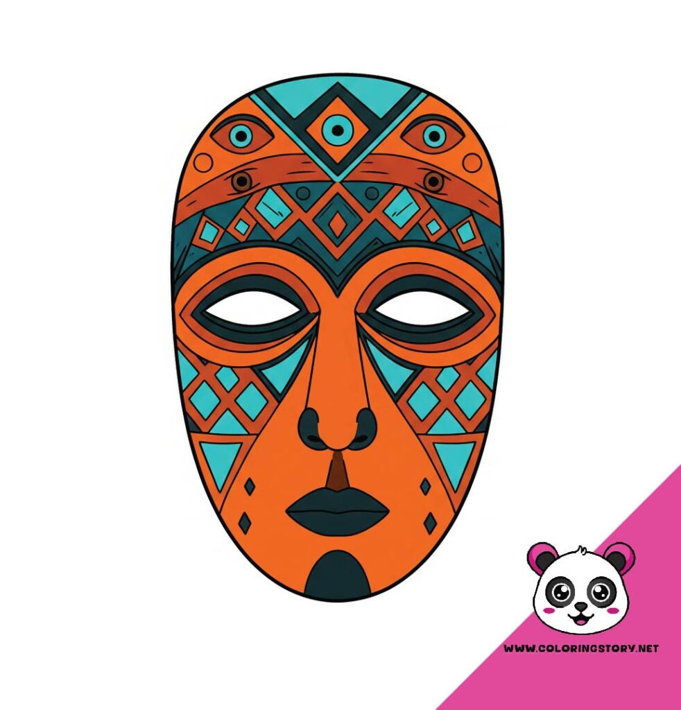 Amazigh Mask Coloring Book 6184000